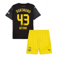 Maglia Calcio Borussia Dortmund Jamie Bynoe-Gittens #43 Seconda Divisa Bambino 2024-25 Manica Corta (+ pantaloncini)